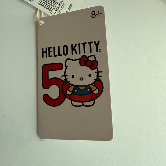 Hello Kitty 50th Anniversary Gold Wallet Loungefly New w/ Tags - Picture 8 of 9